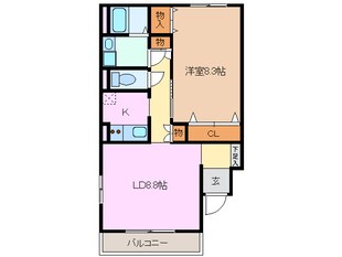 日永駅 徒歩3分 2階の物件間取画像